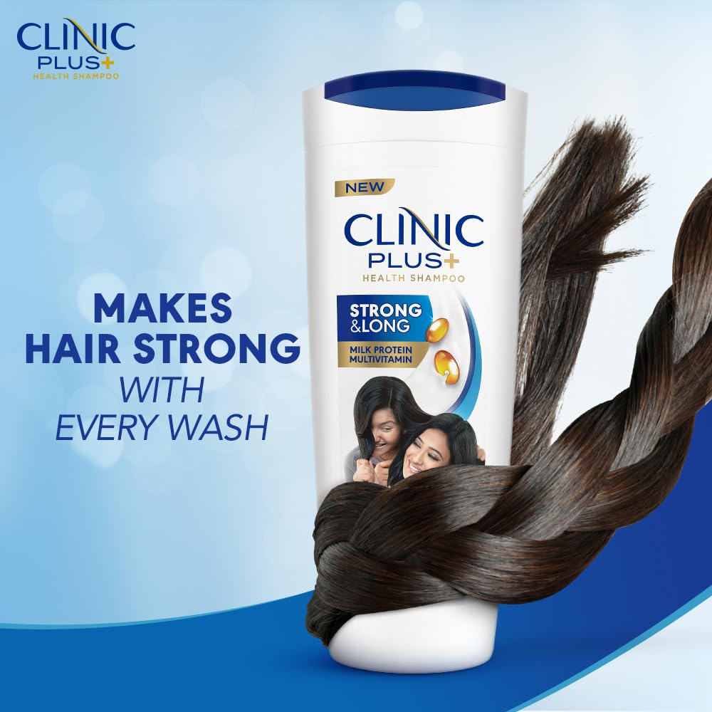 Clinic Plus Strong & Long, Milk Protein & Multi-Vitamin Health Shampoo