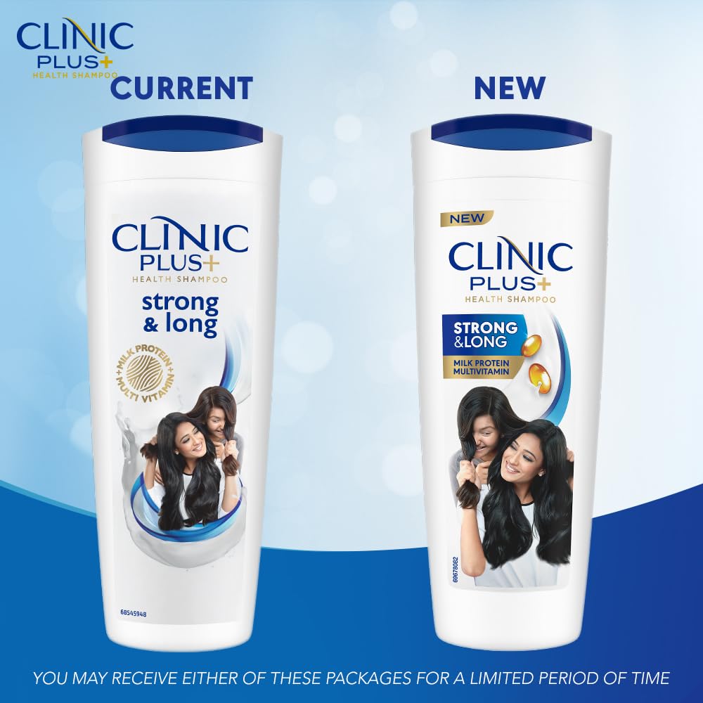 Clinic Plus Strong & Long, Milk Protein & Multi-Vitamin Health Shampoo