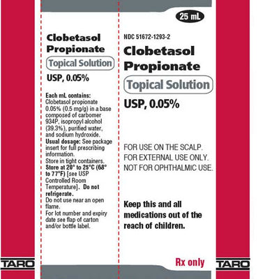 Clobetasol Propionate Topical Solution 0.05% USP (Rx)