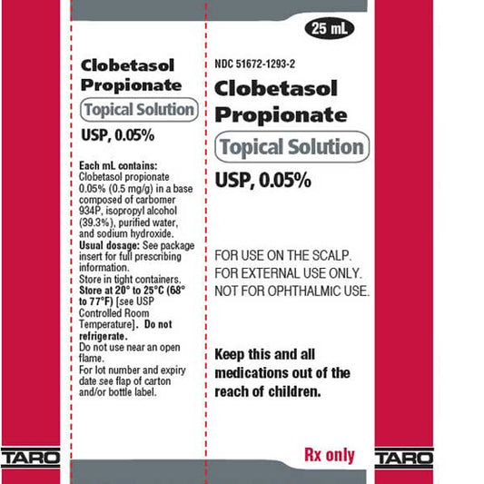 Clobetasol Propionate Topical Solution 0.05% USP (Rx)