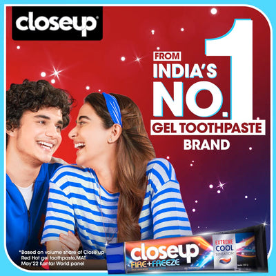 Closeup Fire Freeze Gel Plaque Removal Toothpaste (150 gm)