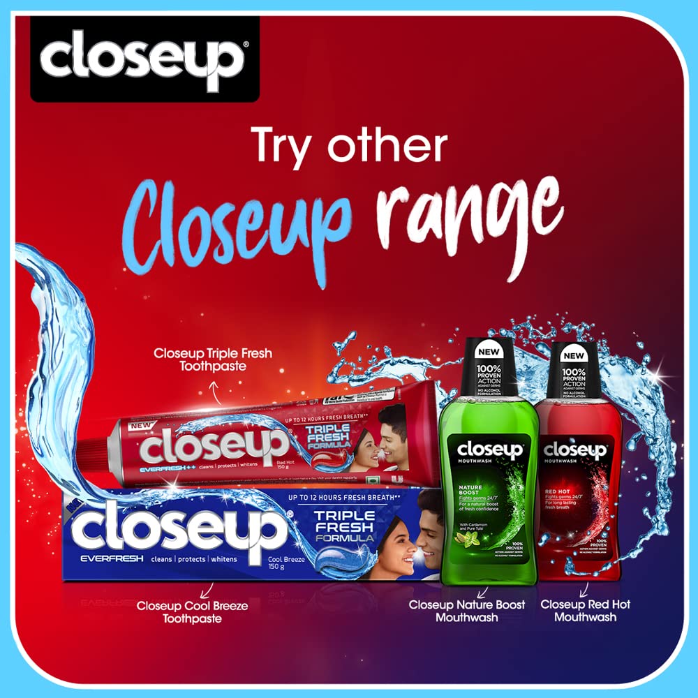 Closeup Fire Freeze Gel Plaque Removal Toothpaste (150 gm)