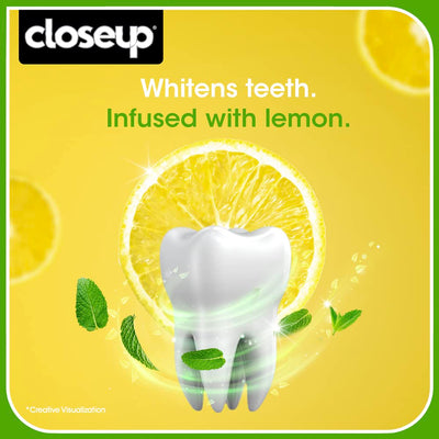 Close Up Deep Action Lemon Mint Anti Germ Gel Toothpaste (150 gm)