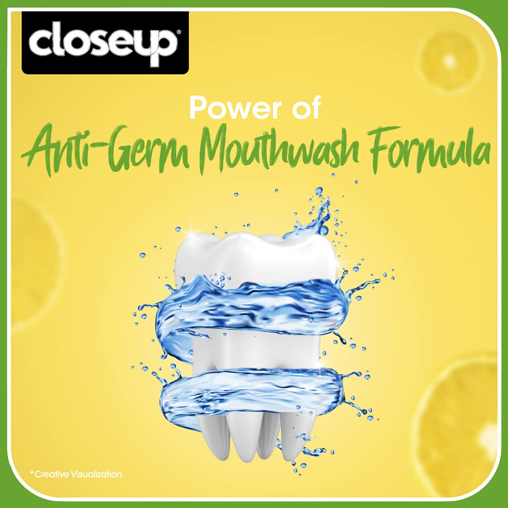 Close Up Deep Action Lemon Mint Anti Germ Gel Toothpaste (150 gm)