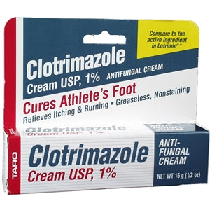 Clotrimazole Antifungal Cream 1% by Taro, 15 grams (Rx)