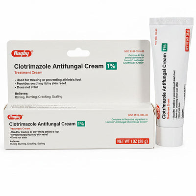 Clotrimazole 1% Antifungal Treatment Cream For Itching & Burning Relief 1 oz
