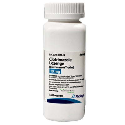 Clotrimazole Lozenges 10 mg by Padagis (Rx)