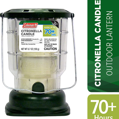 Coleman Citronella 70 Plus Hour Lantern Candle 6.7 oz