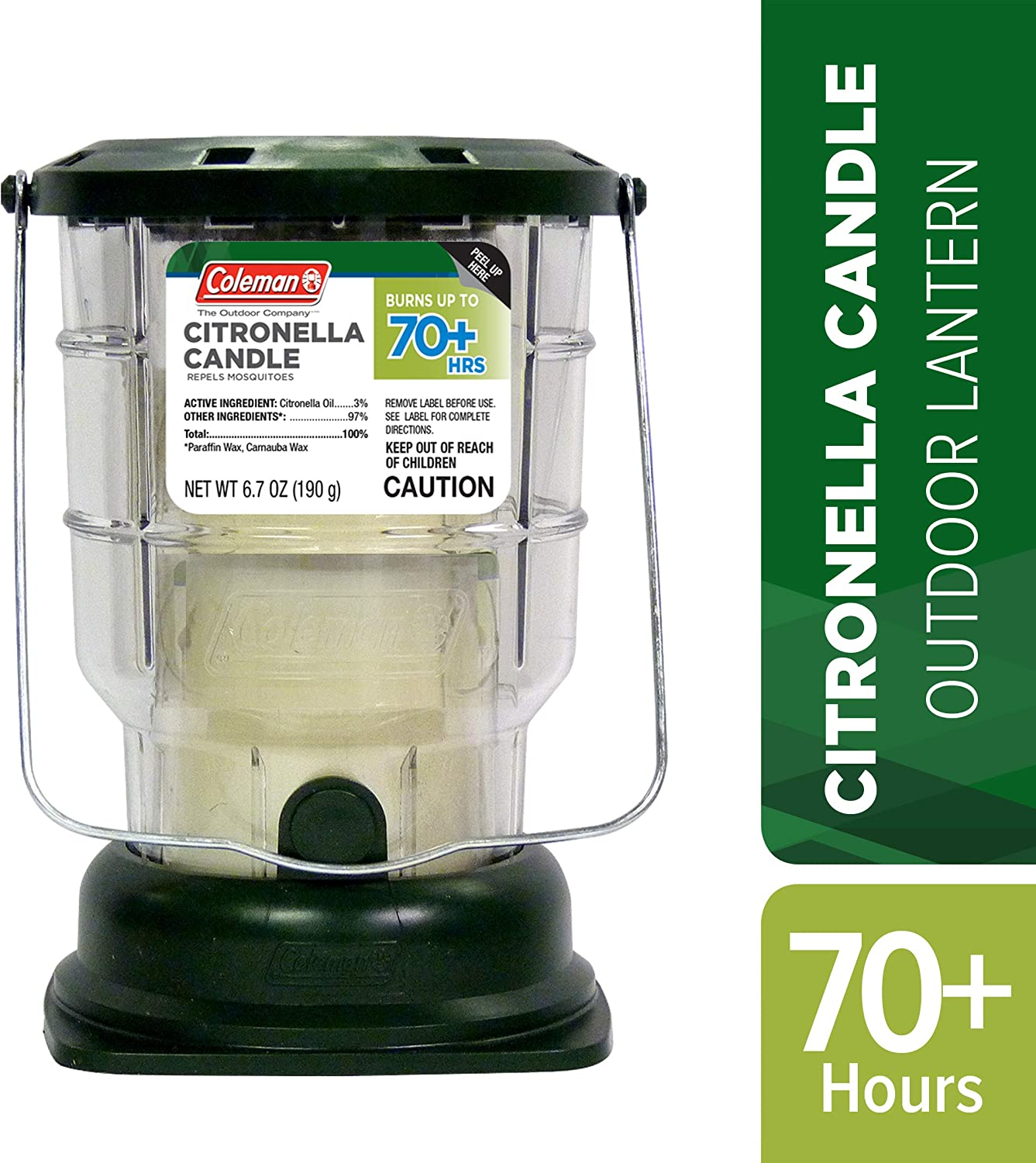 Coleman Citronella 70 Plus Hour Lantern Candle 6.7 oz