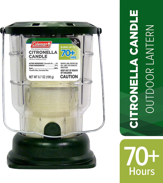 Coleman Citronella 70 Plus Hour Lantern Candle 6.7 oz