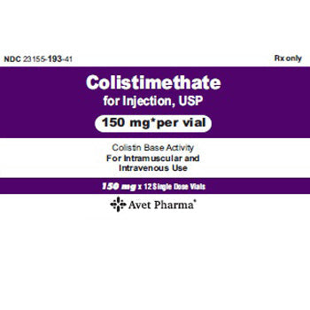 Colistimethate Sodium Injection 150 mg Per Vial (12-Pack) (RX)