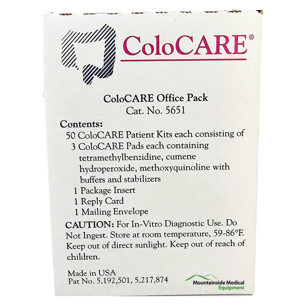 ColoCare Office Pack, 50 Single Test Kits