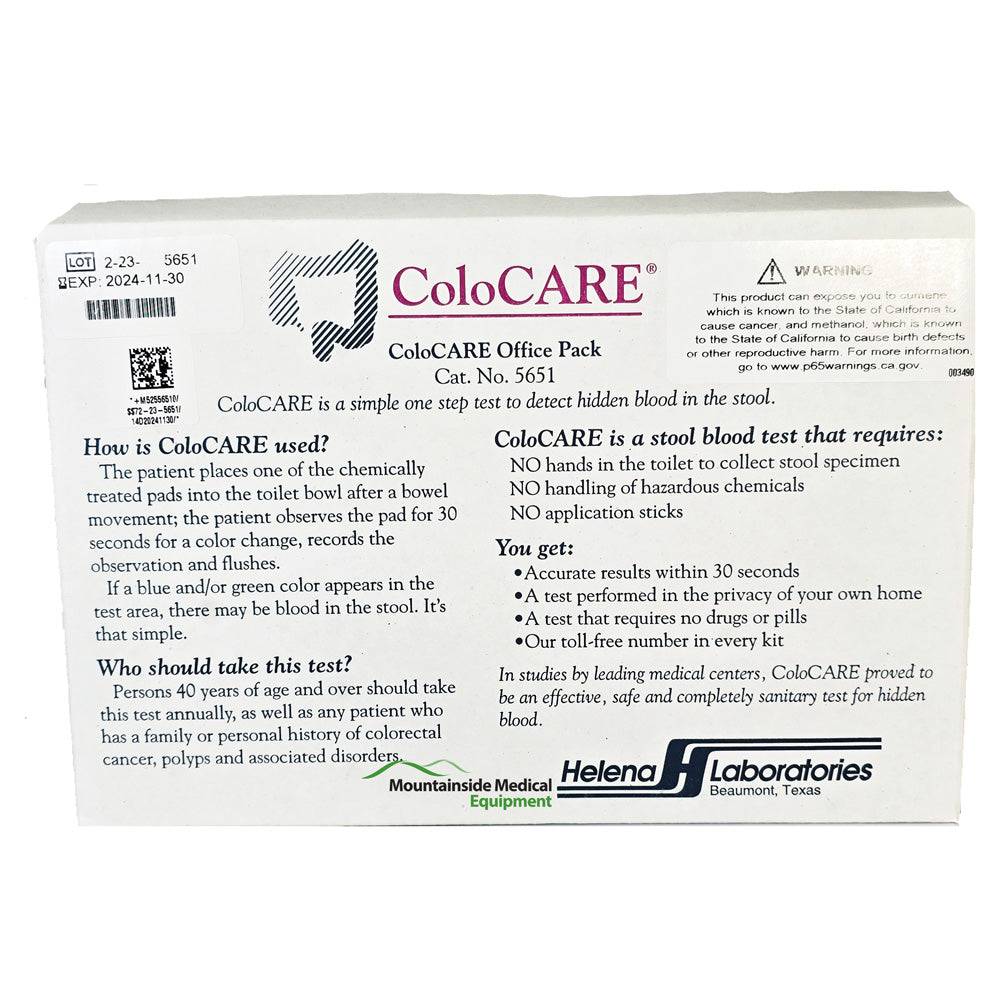 ColoCare Office Pack, 50 Single Test Kits