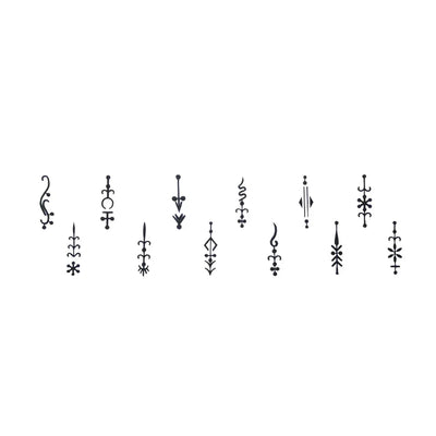 Comet Busters Black Designer Bindis (20mm) (BIN051)