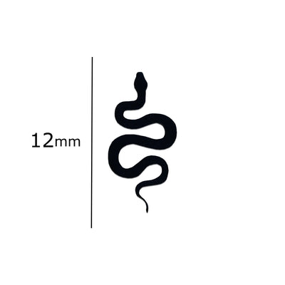 Comet Busters Black Snake PVC Bindis 12mm – Reusable Casual Bindi BIN2451