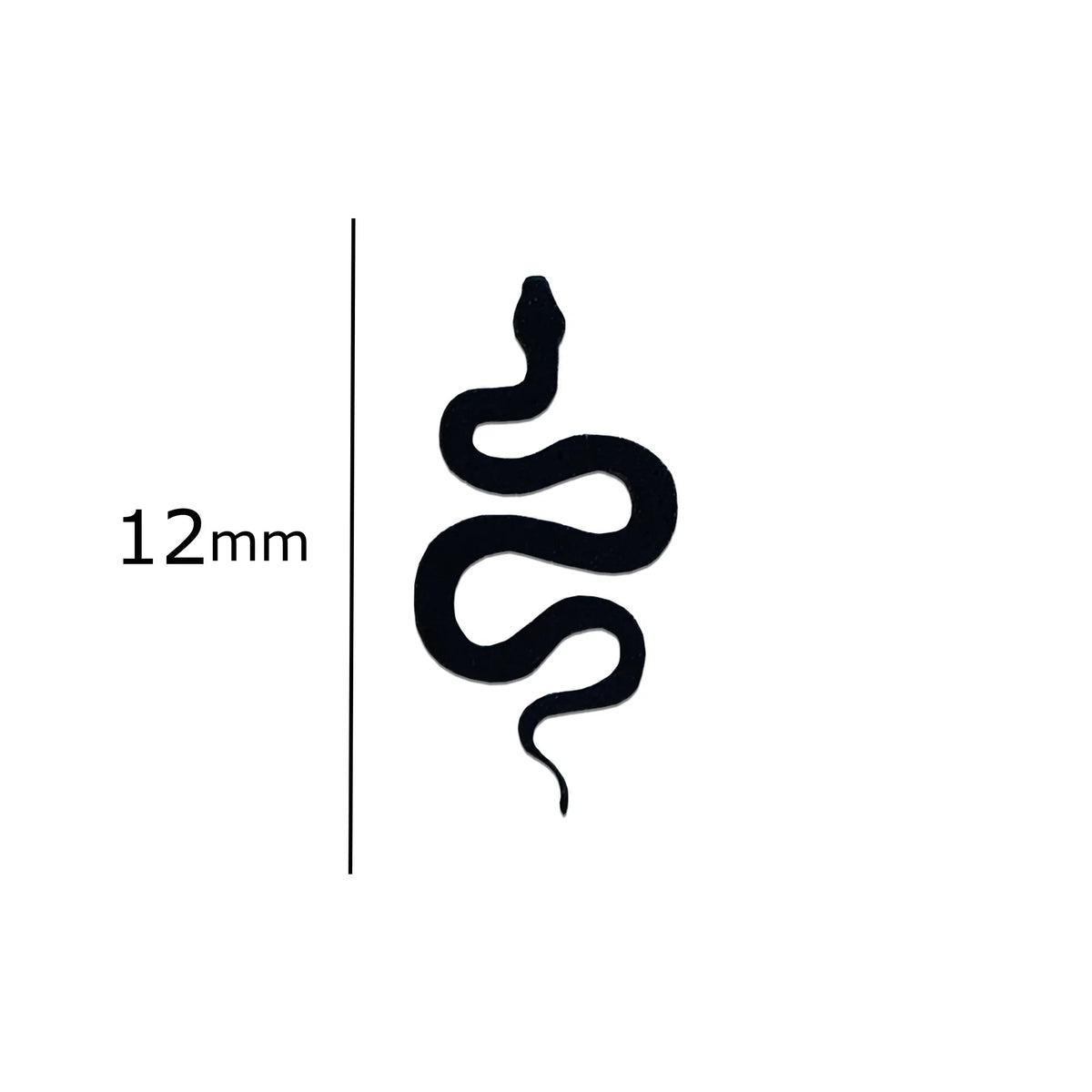Comet Busters Black Snake PVC Bindis 12mm – Reusable Casual Bindi BIN2451