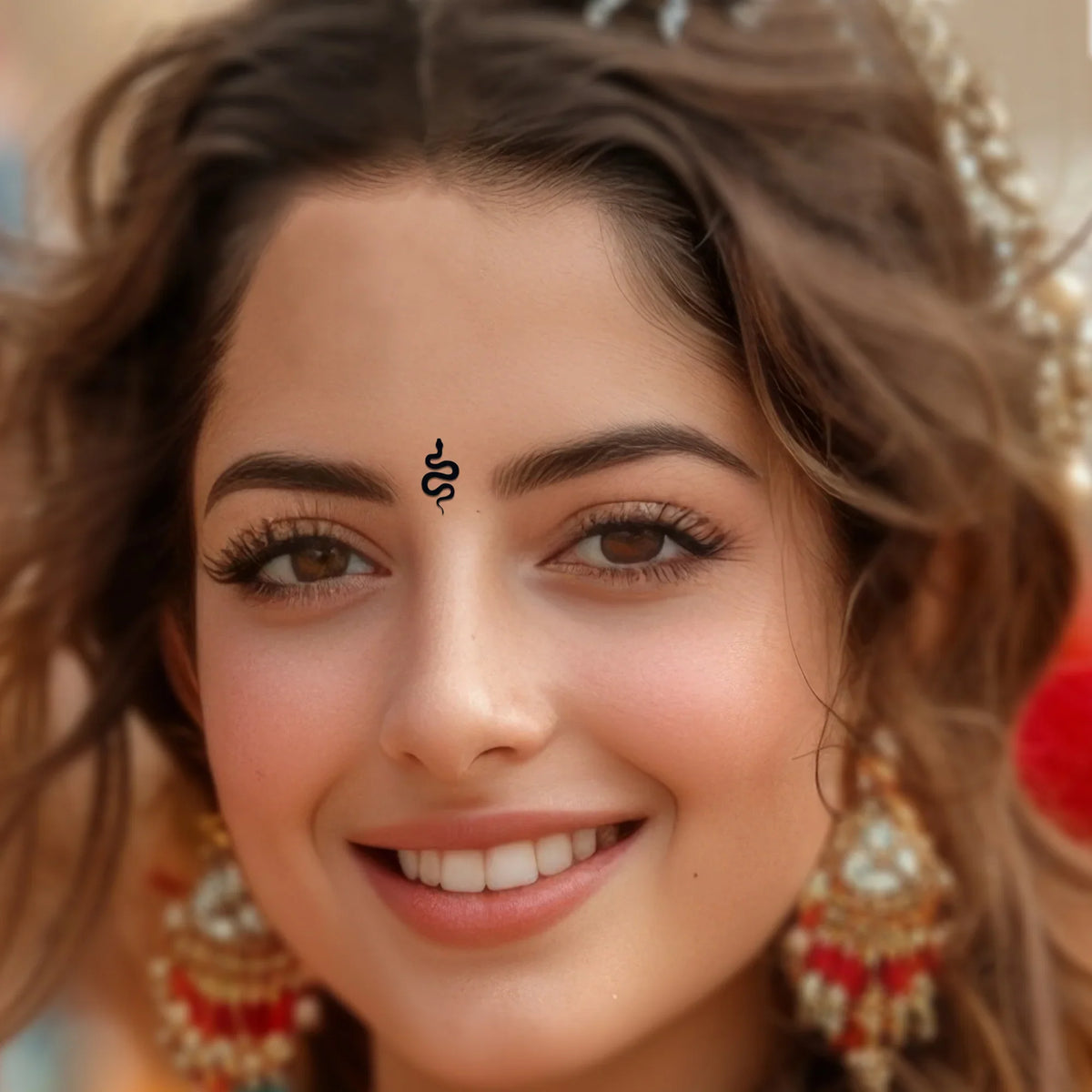 Comet Busters Black Snake PVC Bindis 12mm – Reusable Casual Bindi BIN2451