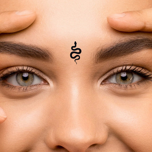Comet Busters Black Snake PVC Bindis 12mm – Reusable Casual Bindi BIN2451