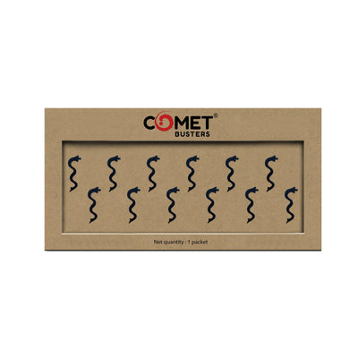 Comet Busters Black Snake PVC Bindis 20mm – Reusable Bindi BIN269