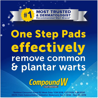 Compound W One Step Wart Removal Invisible Pads 14 Count