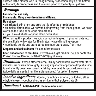 Compound W Plus Wart Remover Brush-on Liquid