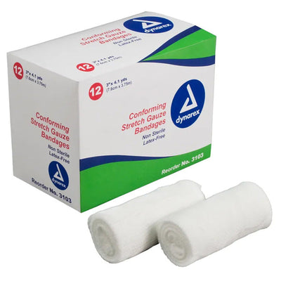 Conforming Stretch Gauze Bandge Rolls, Non-Sterile