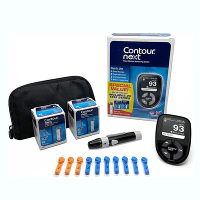 Contour Next One Blood Glucose Monitoring System with Meter and 20 Test Strips
