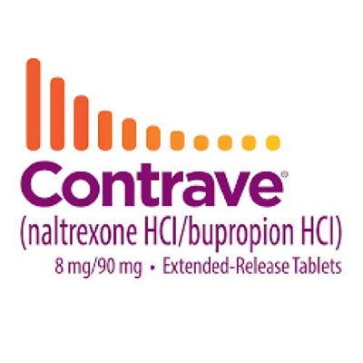 Contrave Naltrexone Hydrochloride 8 mg/90mg Extended Release Tablets, 120 Count (RX)