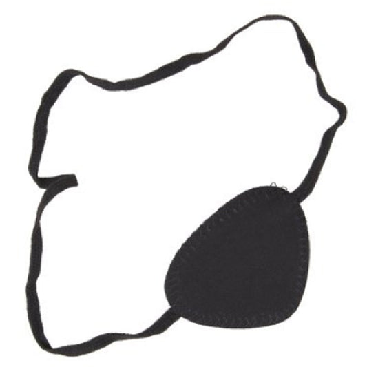 Convex Eye Patch with Elastic Head Band and Black Sateen Finish
