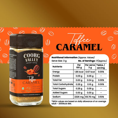 Toffee Caramel Instant Coffee | 50g