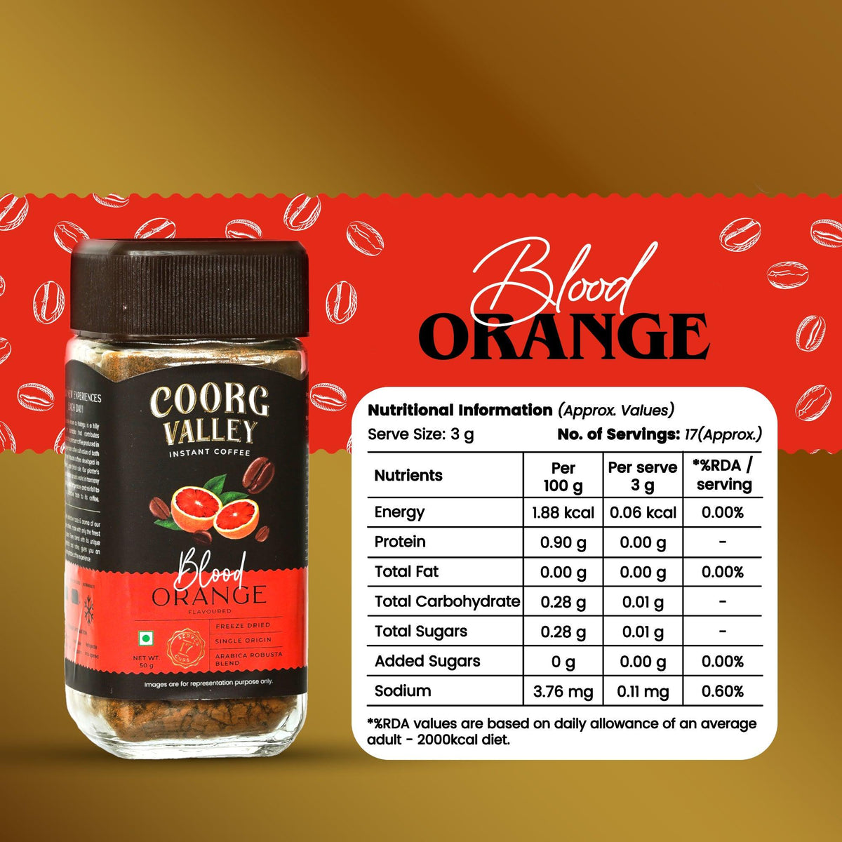 Blood Orange Instant Coffee | 50g