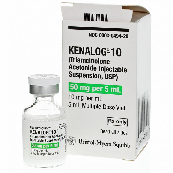 Kenalog 10 Injection (Triamcinolone Acetonide) 10 mg/ml Multi Dose Vial 5 mL (Rx)