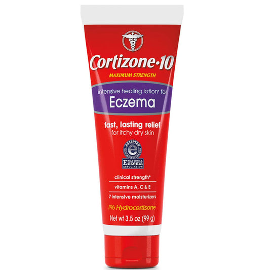 Cortizone 10 Intensive Healing Eczema Lotion Maximum Strength 1% Hydrocortisone with Vitamins A, C & E