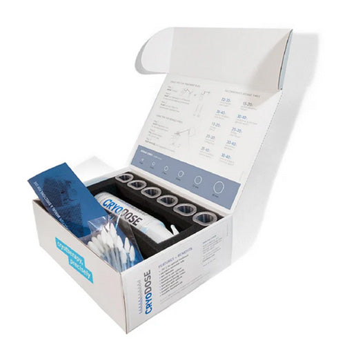 CryoDose Reusable Cryosurgical Treatment Kit with 162 mL Canister, 6 Cones, 20 Arrow Buds and 20 Round Buds