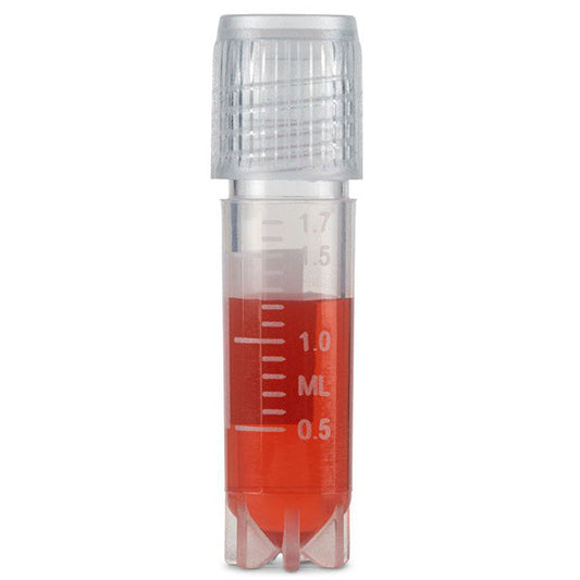 Cryogenic Vials Diamond Essentials, Exteral Threads, Conical Bottom, Self-Standing, Sterile