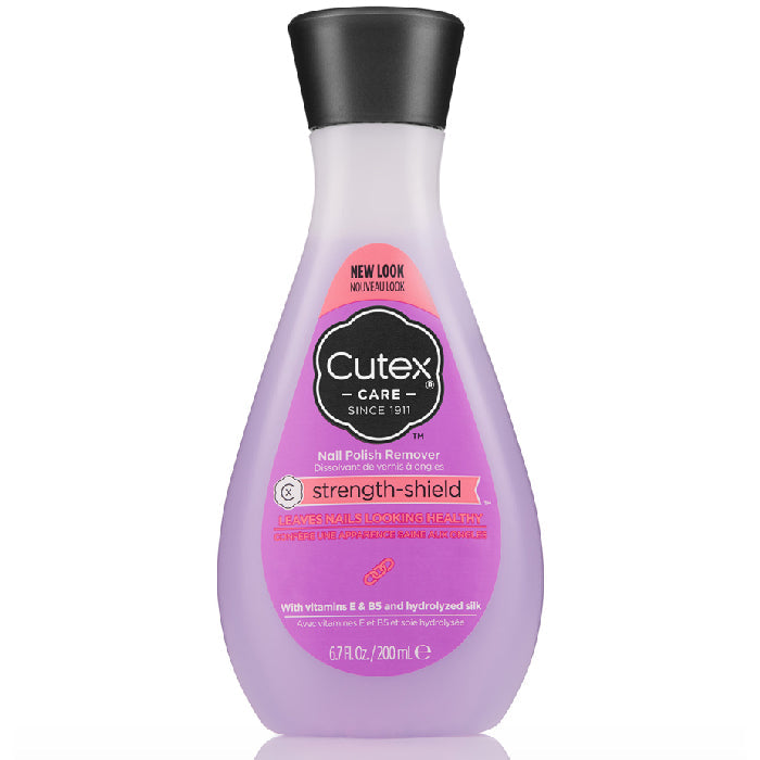 Cutex Strength Shield Nail Polish Remover with Hydrolyzed Silk, Vitamin E and B5