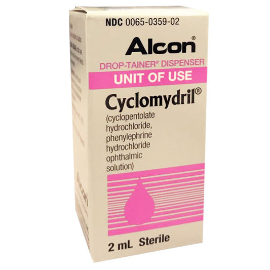 Cyclomydril Eye Drops 0.2% - 1% Dilating Drops 2 mL
