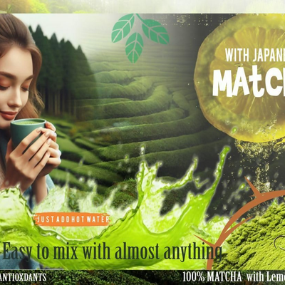 Eteasy Japanese Matcha Sun Dried Hibiscus Flower Powder