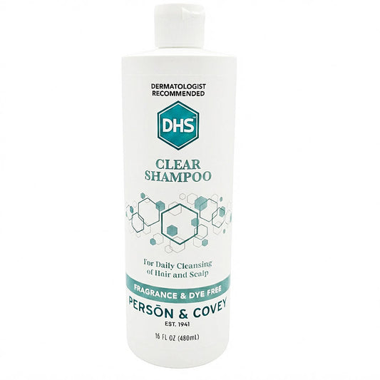 DHS Clear Daily Scalp & Hair Cleaning Shampoo Fragrance Free 16 oz