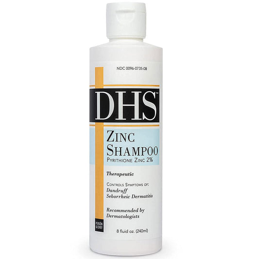 DHS Therapeutic Zinc Shampoo for Psoriasis Seborrheic Dermatitis Dandruff Control 8 oz