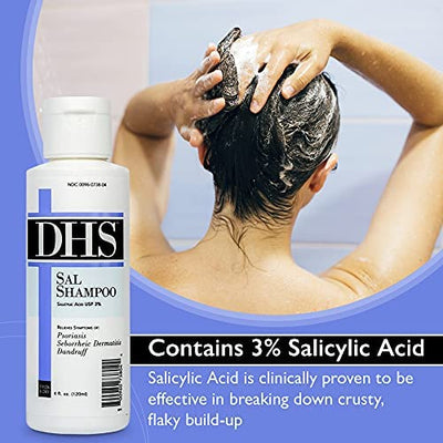 DHS Salicylic Acid 3% Scalp Psoriasis Treatment Shampoo 4 oz