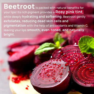 Good Vibes Beetroot Plumping Lip Balm - Reduces Pigmentation, Perfectly Tinted Lips