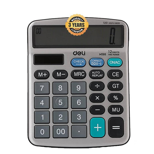 Deli CM19811 Calculator Grey - Color May Vary