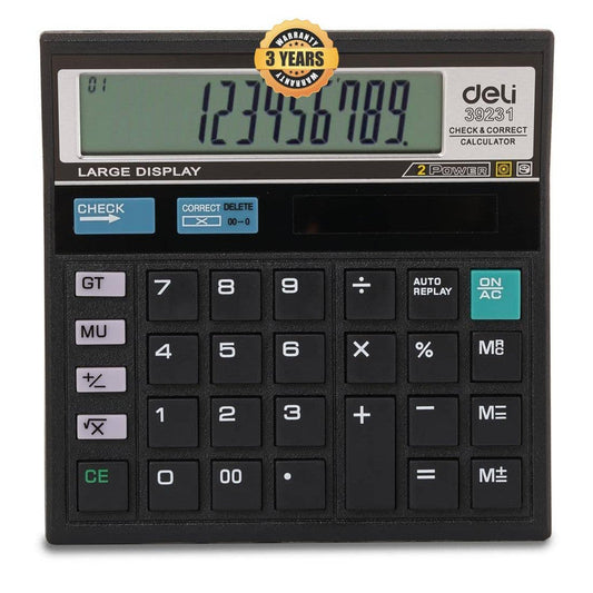 Deli W39231B Desktop Calculator - Color May Vary