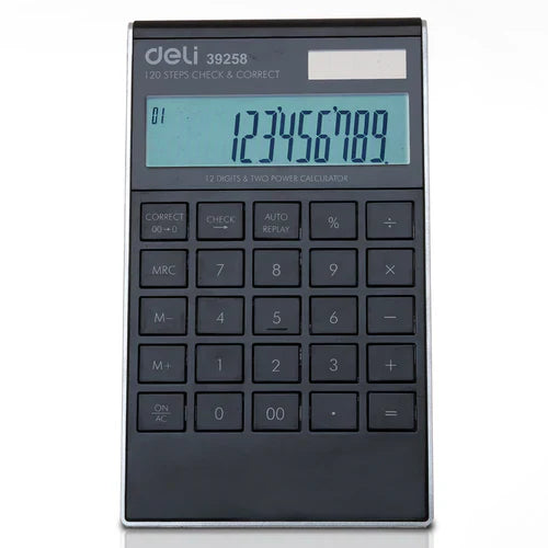 Deli W39258 Calculator, Black - Color May Vary