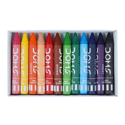 Doms Wax Crayons - 12 Shades