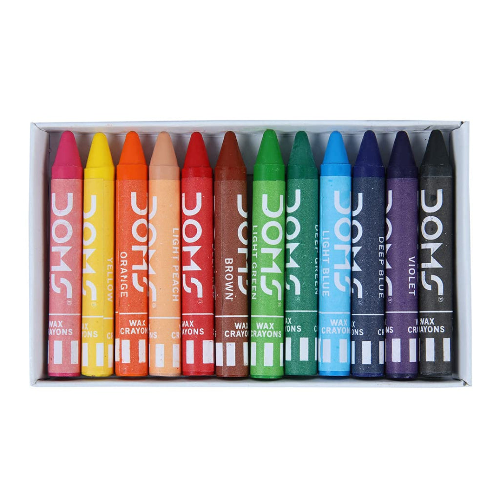 Doms Wax Crayons - 12 Shades