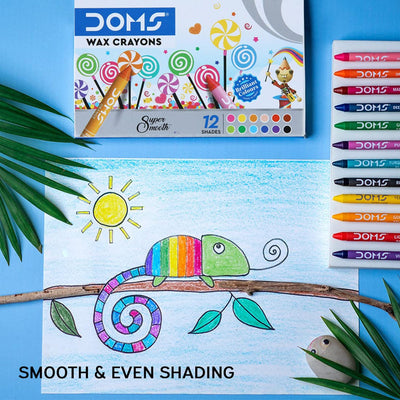 Doms Wax Crayons - 12 Shades