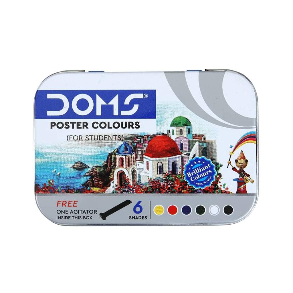 Doms Poster Colours - Multicolour - 6 Shades