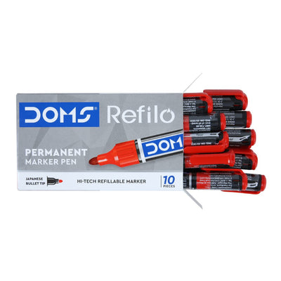 Doms Refilo Non-Toxic Hi-Tech Refillable Permanent Marker Pen